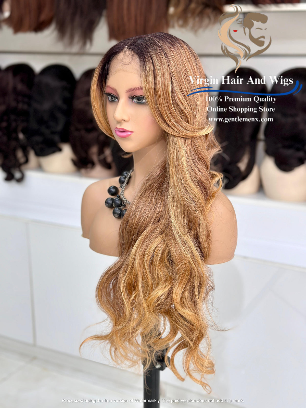 T-Part Front Lace Rebecca Chic Sophie Heat Friendly Synthetic Lace Wig (TATHL99C/340A/26D)