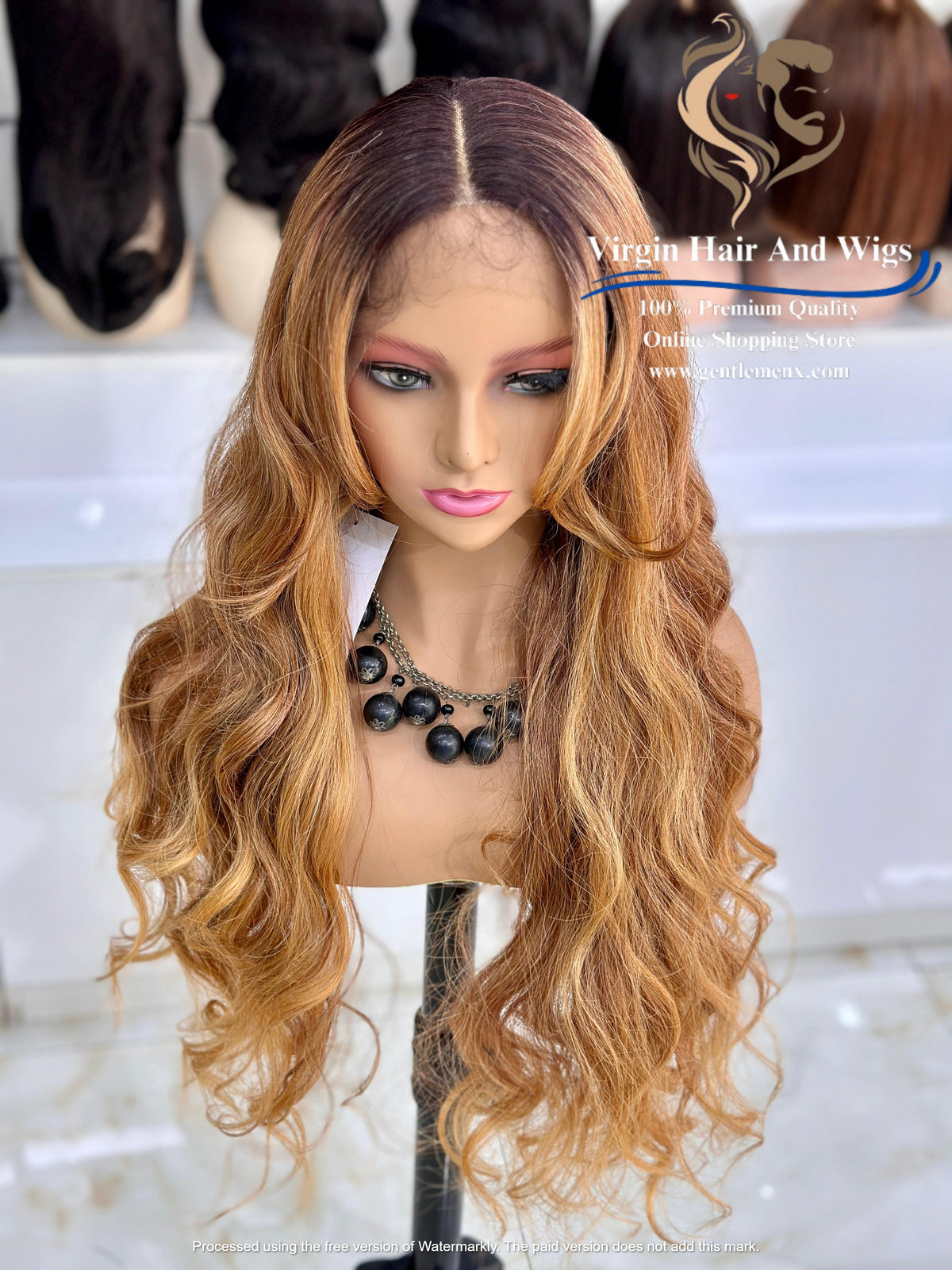 T-Part Front Lace Rebecca Chic Sophie Heat Friendly Synthetic Lace Wig (TATHL99C/340A/26D)