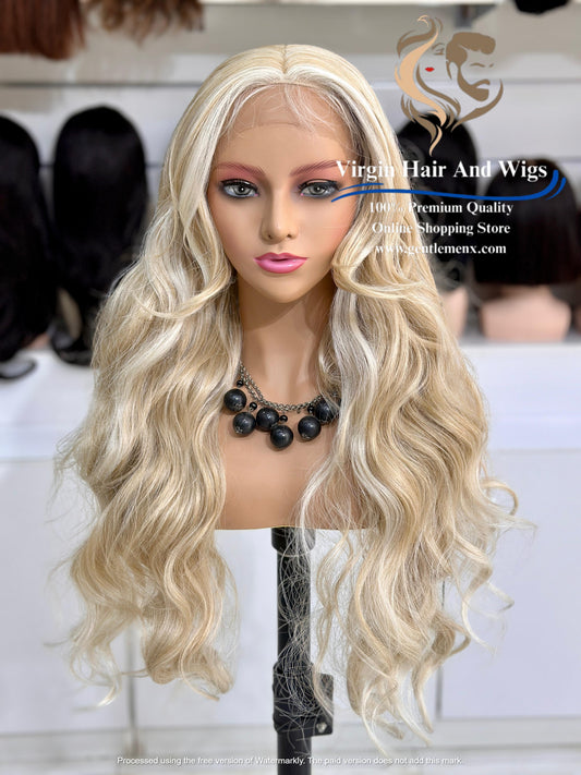 T-Part Front Lace Rebecca Chic Sophie Heat Friendly Synthetic Lace Wig (TAHL24Y/56E/56E)