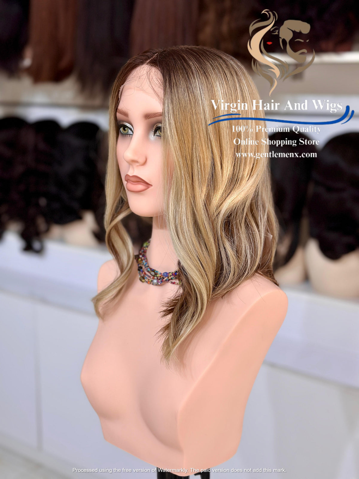 T-Part Front Lace Margaret - Melissa Heat Friendly Synthetic Lace Wig (MYSNT8/12Q/14R/22D)