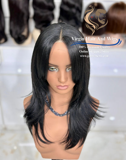 T-Part Front Lace TY-Curtain Rachel Heat Friendly Synthetic Lace Wig