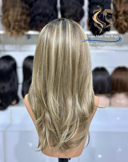 T-Part Front Lace TY-Curtain Rachel Heat Friendly Synthetic Lace Wig (NTSN4/UN9/12R)