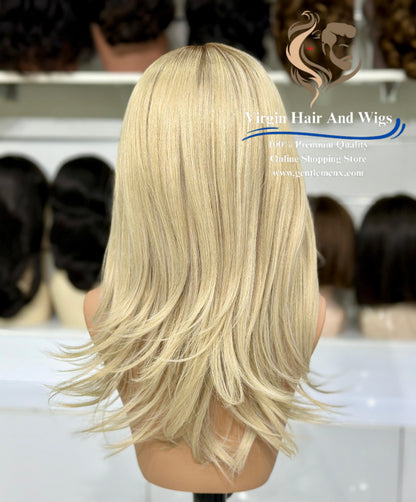 T-Part Front Lace TY-Curtain Rachel Heat Friendly Synthetic Lace Wig (RT10/Apric)