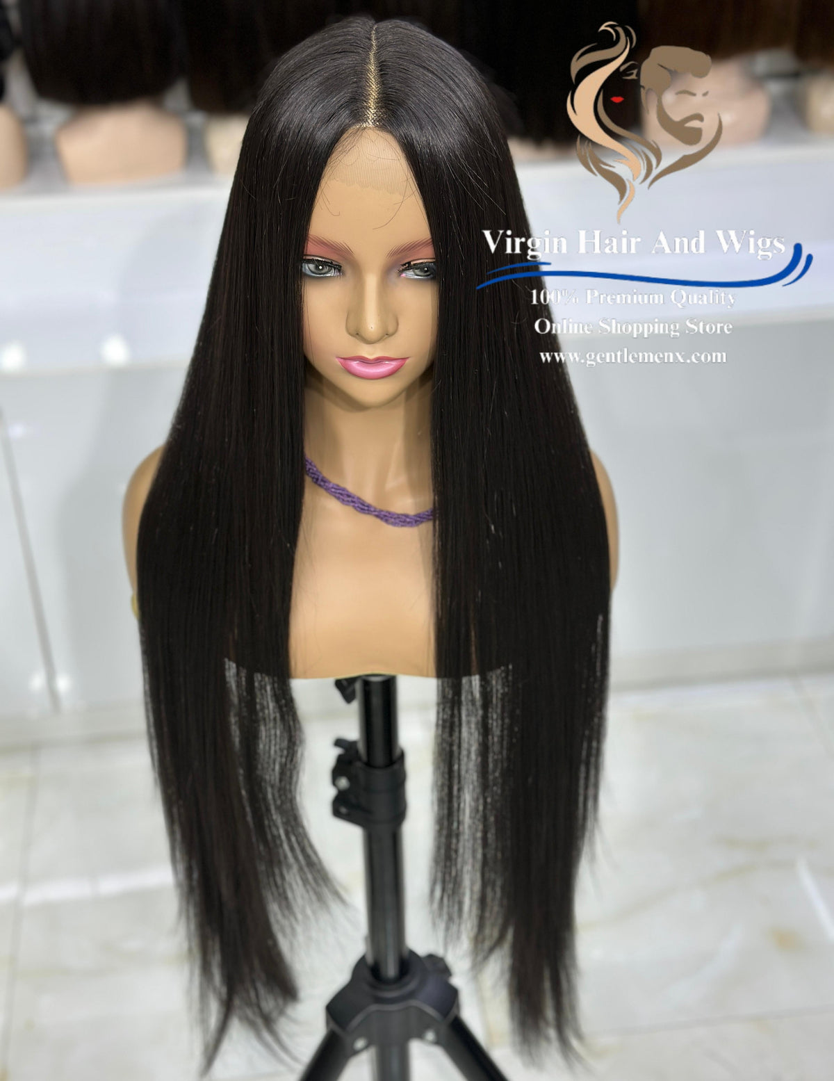 T-Part Front Lace Sarah - Super L-Straight Heat Friendly Synthetic Lace Wig (#4)