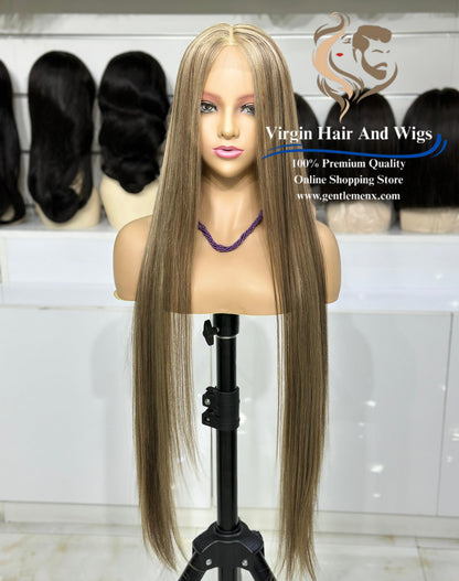 T-Part Front Lace Sarah - Super L-Straight Heat Friendly Synthetic Lace Wig (P4/10/16)