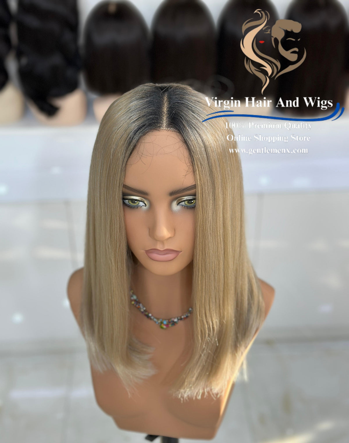 T-Part Front Lace Frances - Mila Heat Friendly Synthetic Lace Wig (RT1B/C23C)