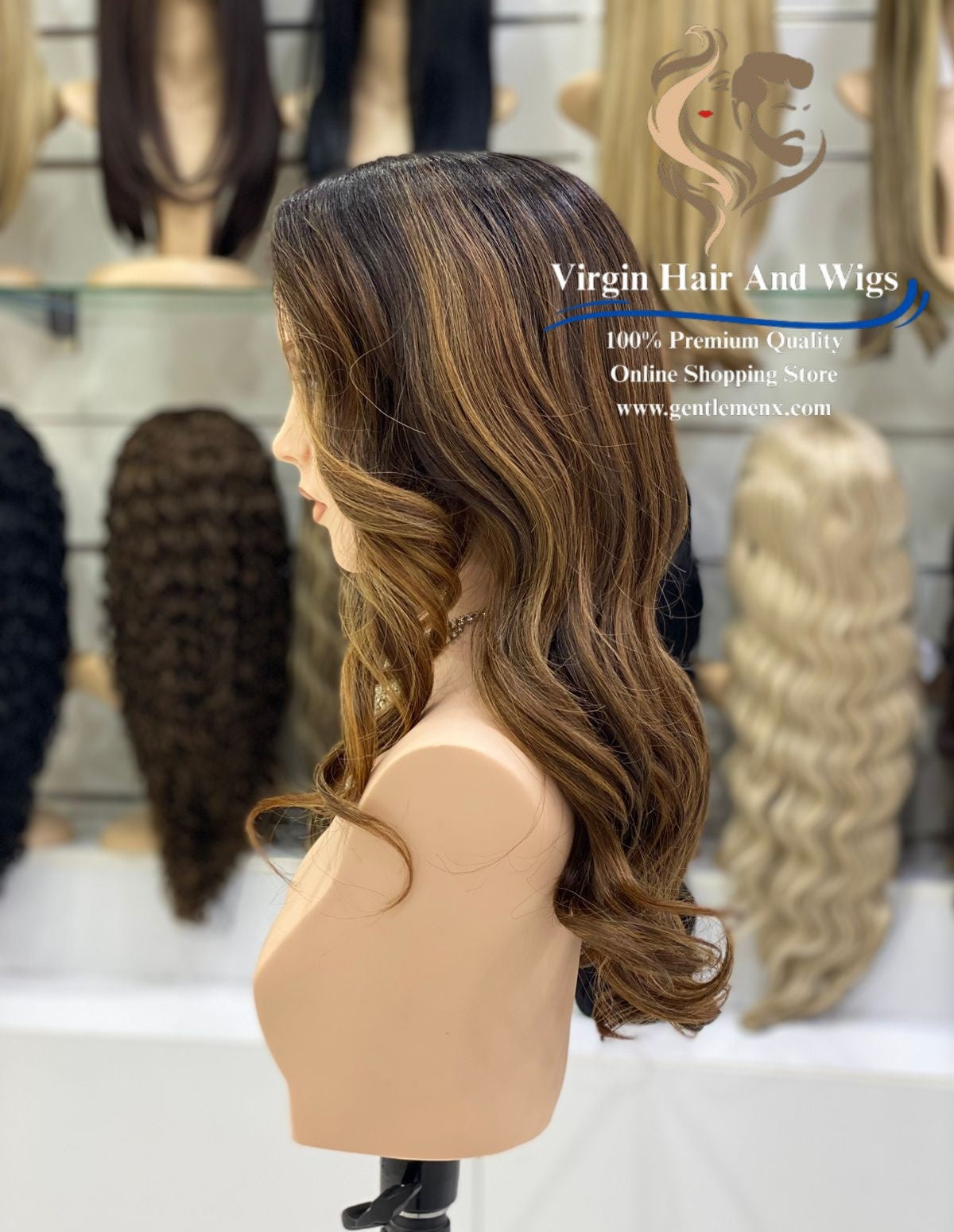 T-Part Front Lace Hannah Chic Bess Heat Friendly Synthetic Lace Wig (TT2/Carmel)