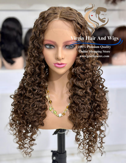 T-Part Front Lace Abegail - Shirley Heat Friendly Synthetic Lace Wig (C6)
