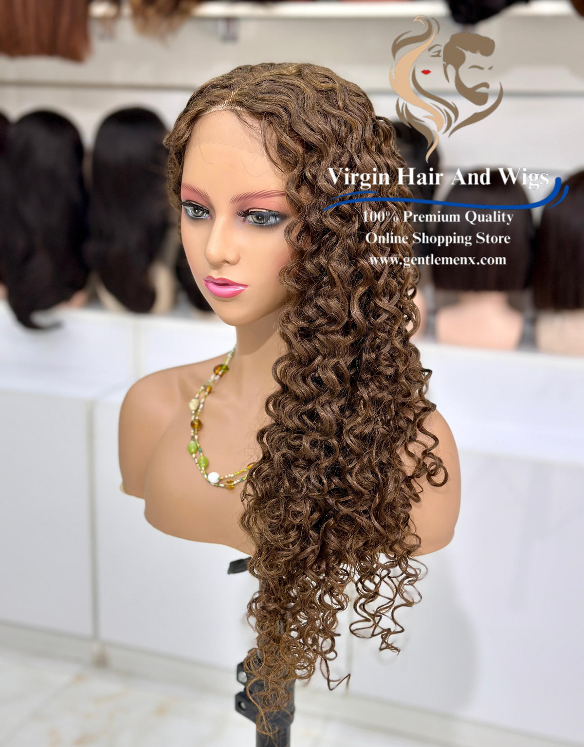 T-Part Front Lace Abegail - Shirley Heat Friendly Synthetic Lace Wig (C6)