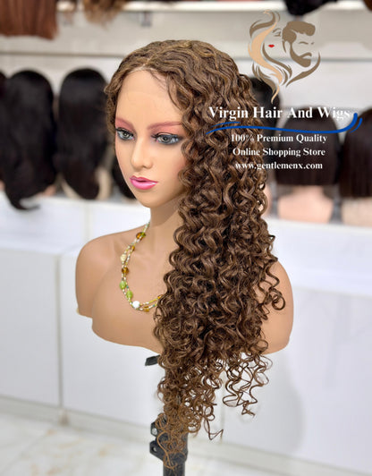 T-Part Front Lace Abegail - Shirley Heat Friendly Synthetic Lace Wig (C6)