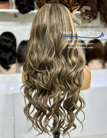 13x4 Free Part Front Lace Esther - Arika Heat Friendly Synthetic Lace Wig (NTPDHL8/26R)