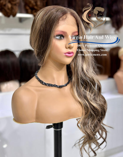 13x4 Free Part Front Lace Esther - Arika Heat Friendly Synthetic Lace Wig (NTPDHL8/26R)