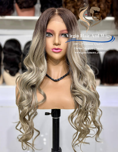 13x4 Free Part Front Lace Esther - Arika Heat Friendly Synthetic Lace Wig (TT6/STREEL)