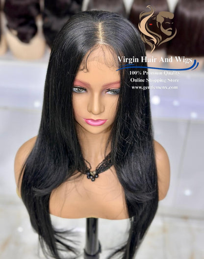 13x4 Free Part Front Lace Deborah - Agatha Heat Friendly Synthetic Lace Wig