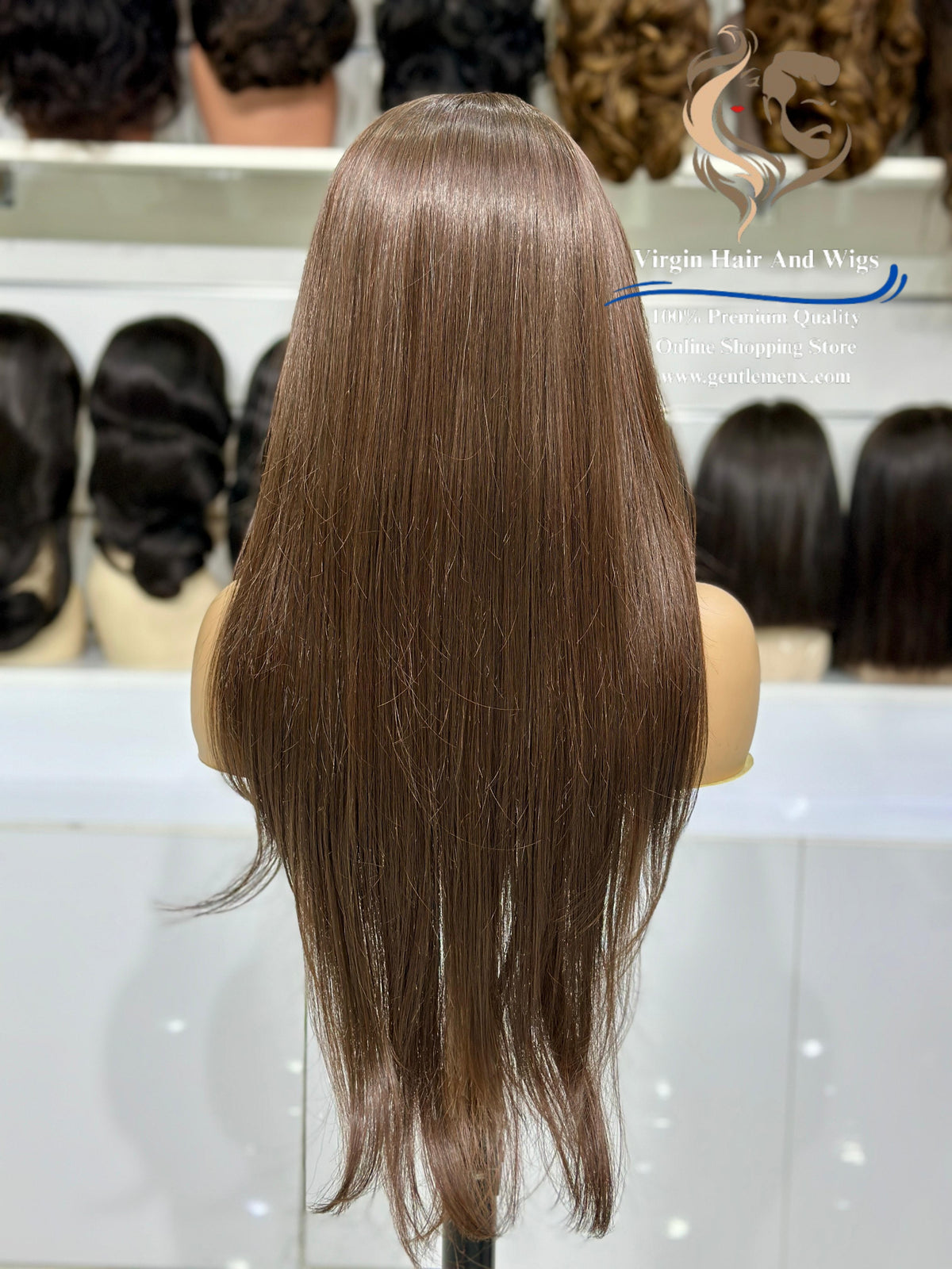 13x4 Free Part Front Lace Deborah - Agatha Heat Friendly Synthetic Lace Wig (Brown 138)