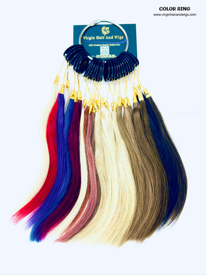 Remy Human Hair Extensions Color Ring