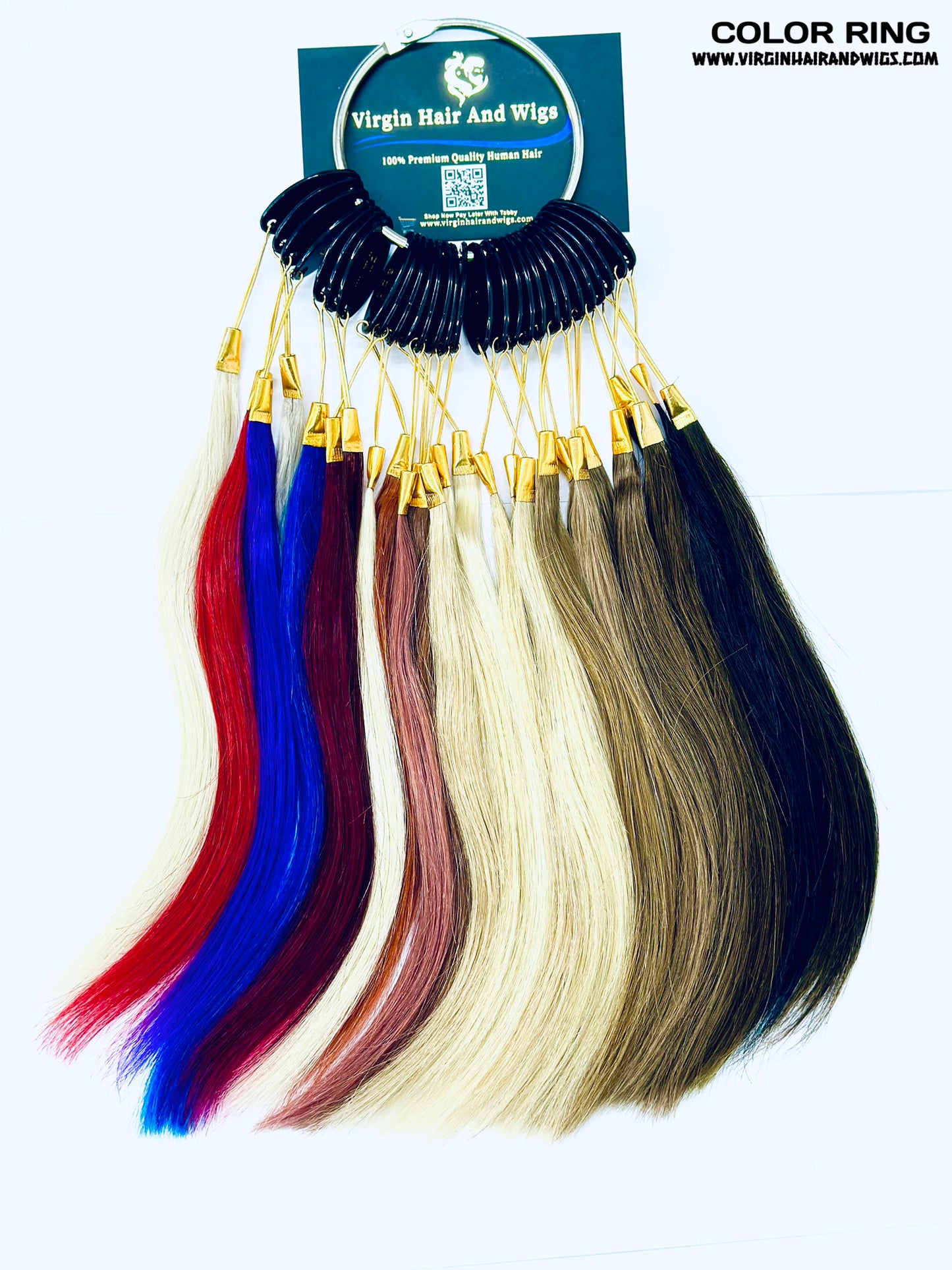 Remy Human Hair Extensions Color Ring