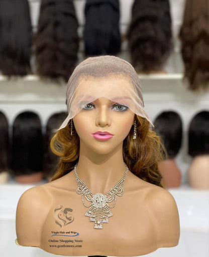 22''-24'' Arnomeda 13×4 Loose Wave 100% Human Remy Hair Wig with Natural Hairline.