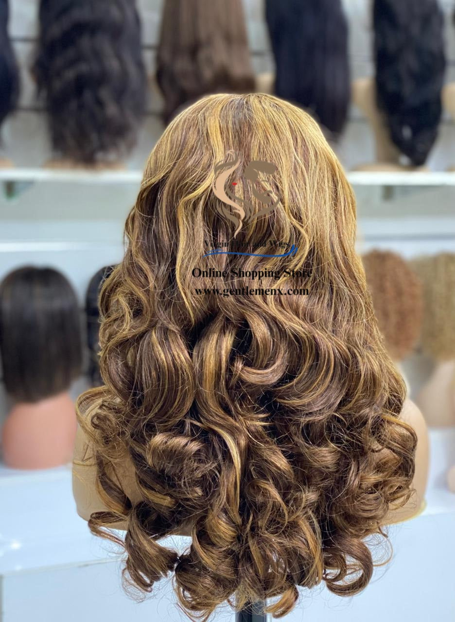 22''-24'' Arnomeda 13×4 Loose Wave 100% Human Remy Hair Wig with Natural Hairline.