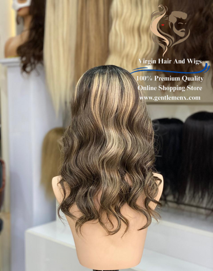T-Part Front Lace Elizabeth-Mulan Heat Friendly Synthetic Lace Wig (NTPDHL1B/8/26R)