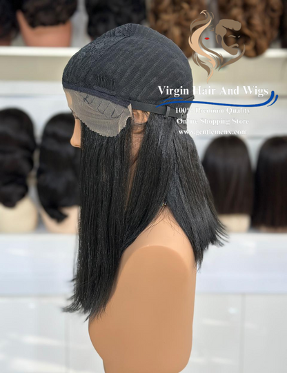 T-Part Front Lace Frances - Mila Heat Friendly Synthetic Lace Wig (C1B)