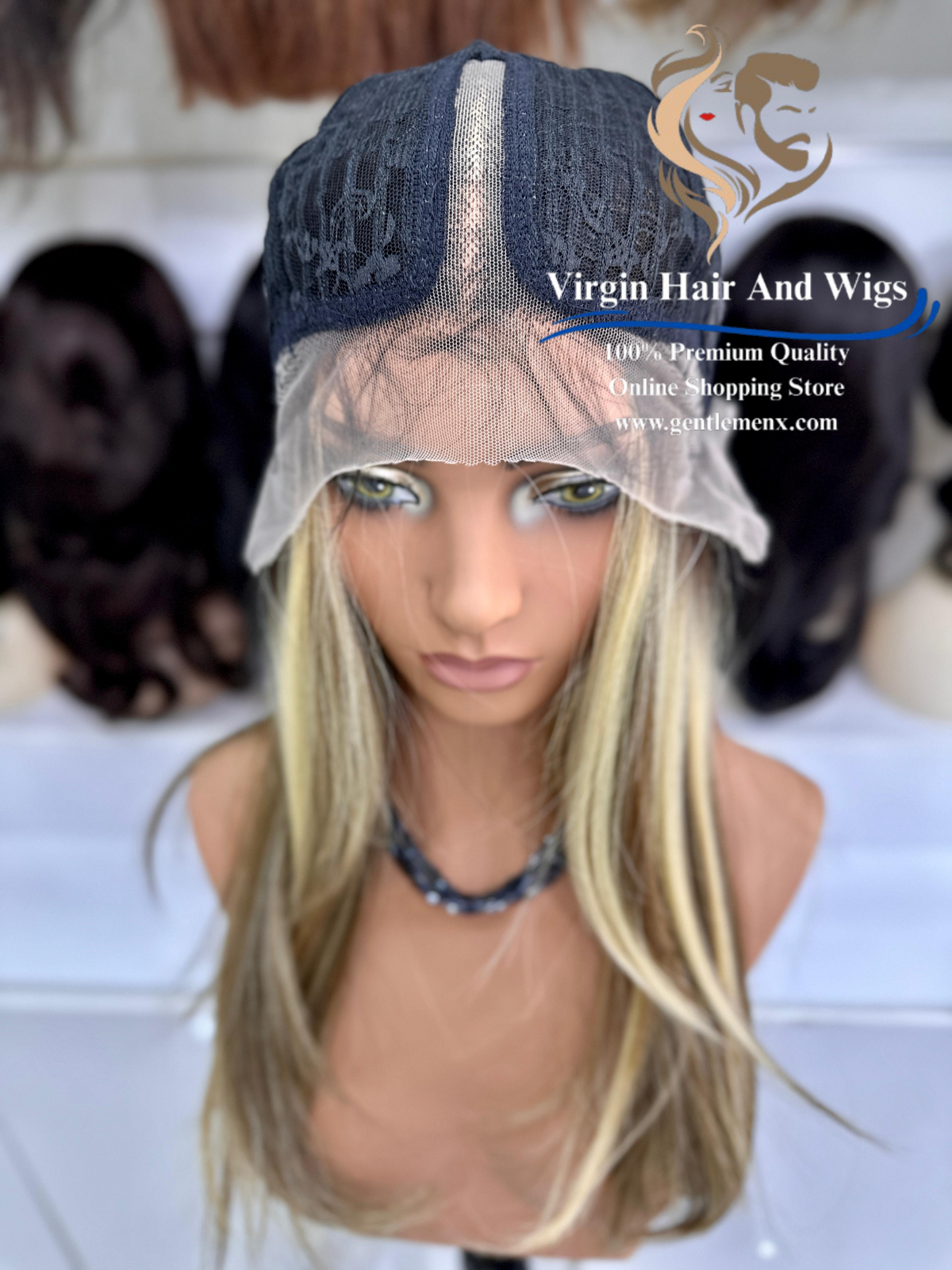 T-Part Front Lace Anne Chic Roberta Heat Friendly Synthetic Lace Wig (NTSA4-10-23B-613C)