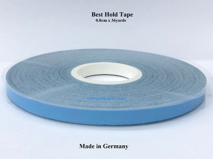 Best Hold Tape 0.8Cm 36 YDS One Of The Strongest Roll Tape For Pu Tape Hair Extension(MADE IN GERMANY)