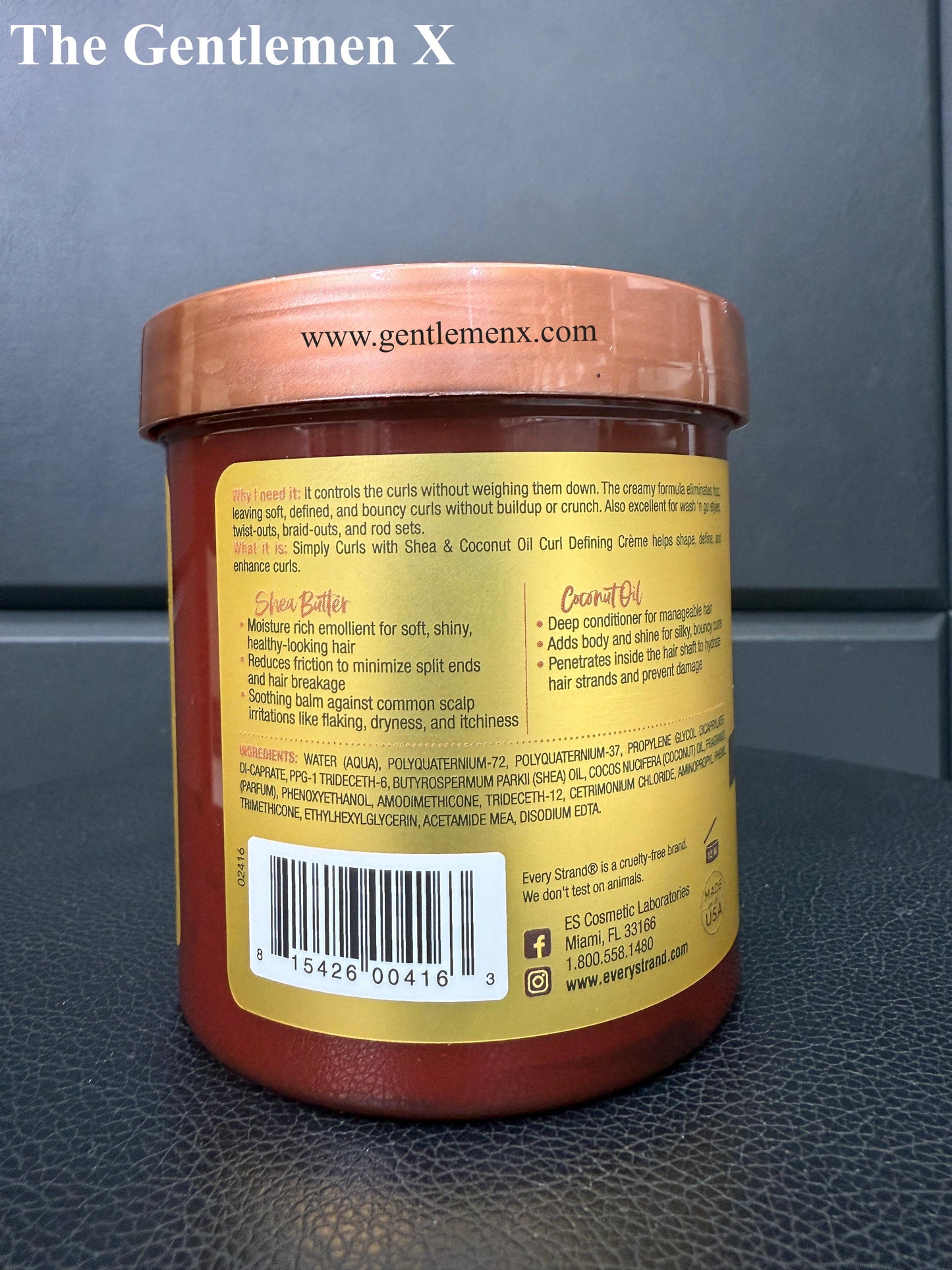 Every Strand Shea Coconut Oil simply Curl Defining Cream usa 425g