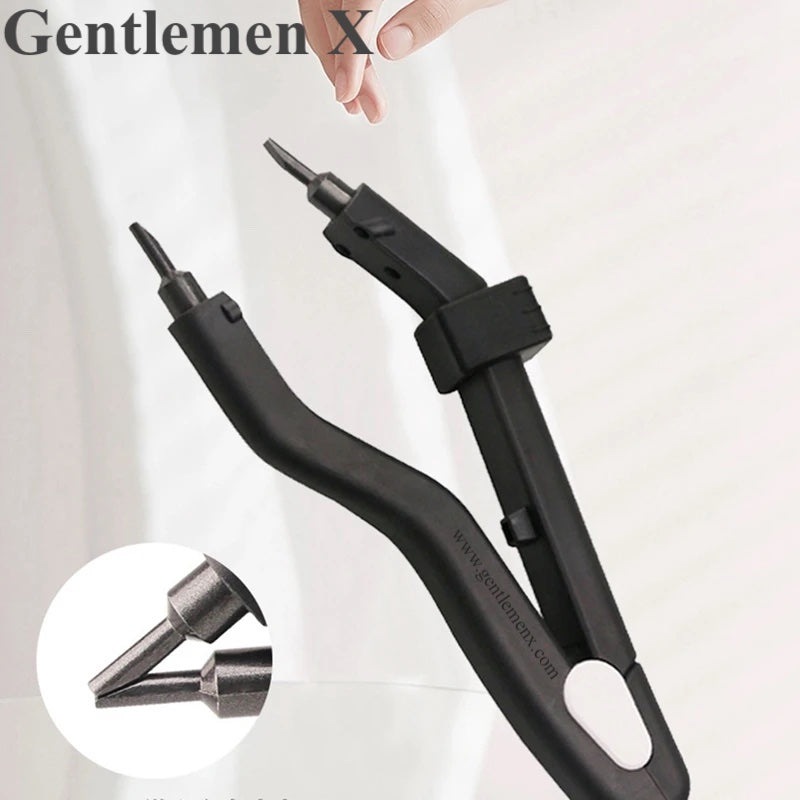 Gentlemen X Hot Fusion Mini ceramic sol head Iron Black Hair Styler Kit High Temperature Controllable Heat Iron