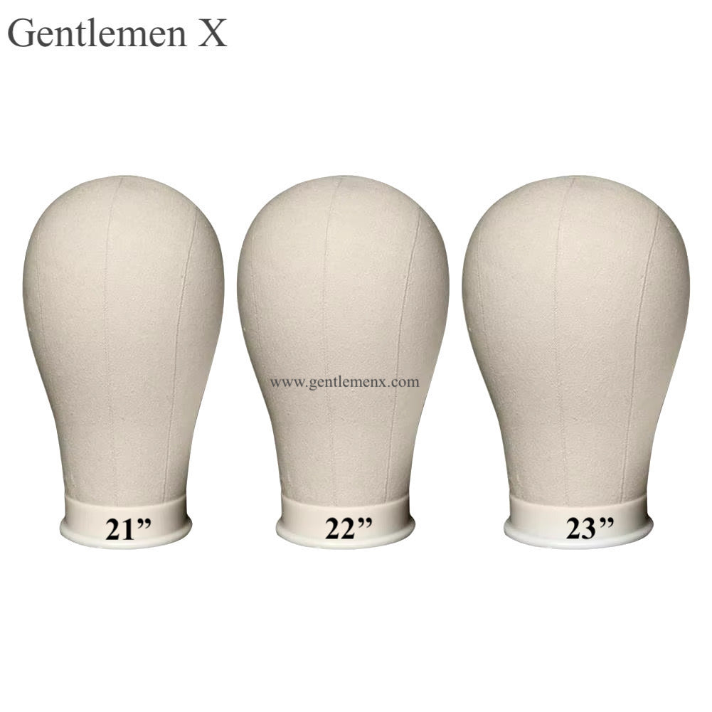 TGX Canvas Block Head Training Mannequin wig Head Display Styling Mannequin Manikin Head