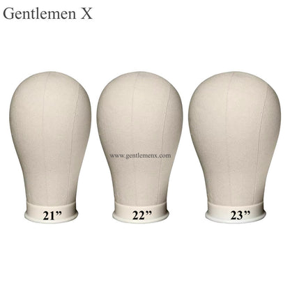 TGX Canvas Block Head Training Mannequin wig Head Display Styling Mannequin Manikin Head