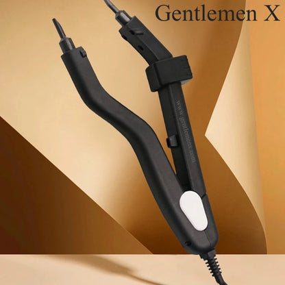 Gentlemen X Hot Fusion Mini ceramic sol head Iron Black Hair Styler Kit High Temperature Controllable Heat Iron