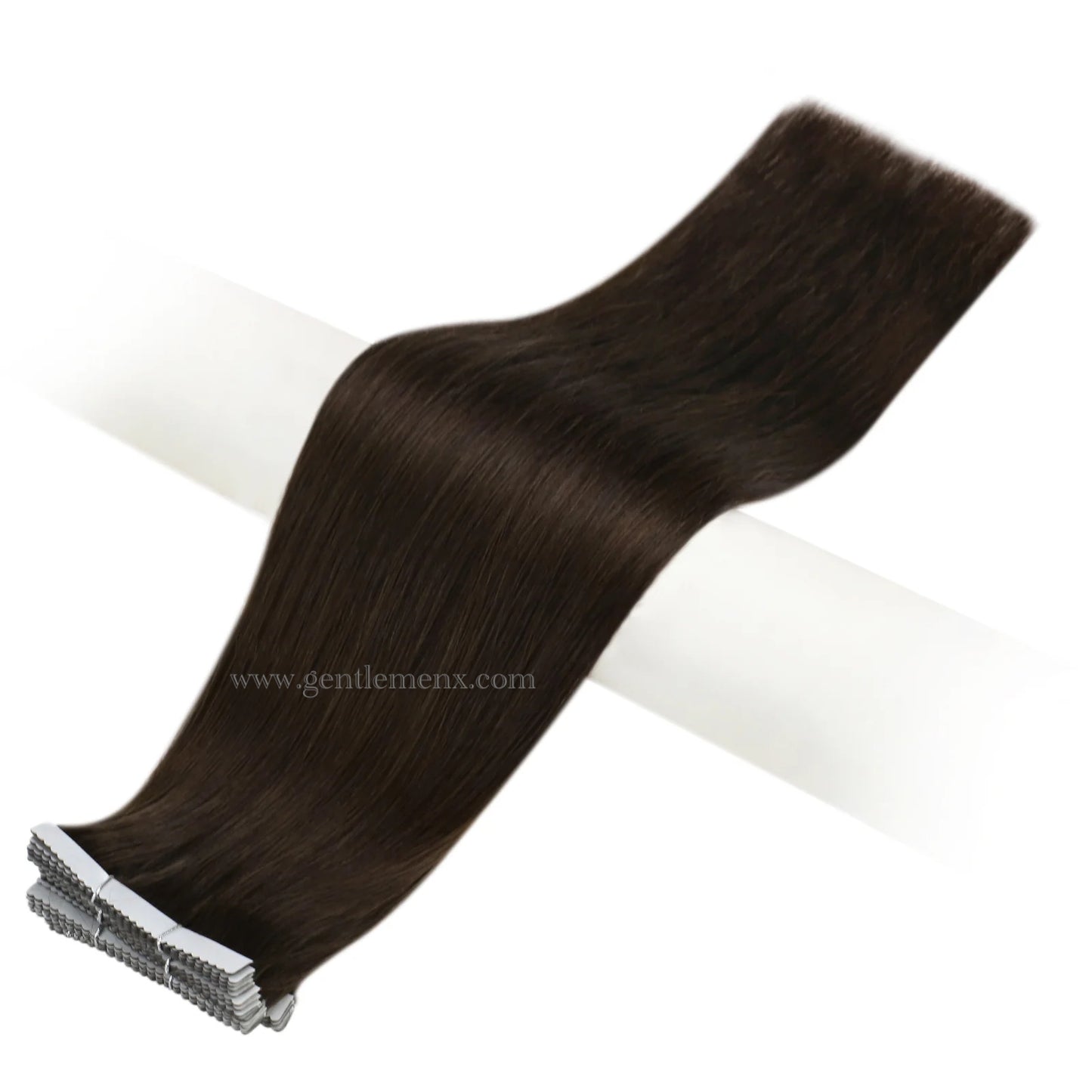 Arnomeda Premium Quality 100% Remy Human Hair 24''-26'' 8cm Invisible Flower Injection Tape In Extensions Dark Brown 2# 50g