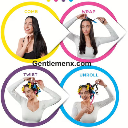 Gentlemen X Twist Curls Flexible Styling Hair Rollers