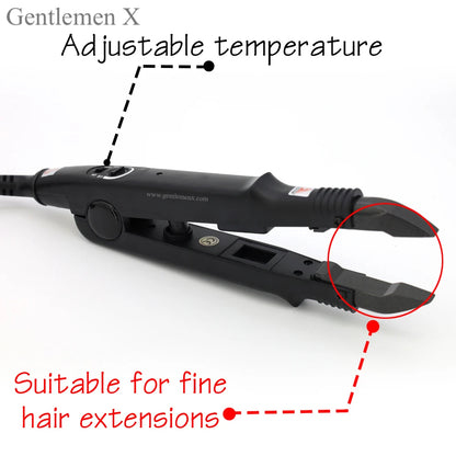 Flat tip Professional Hair Extension Fusion Iron Heat Connector Wand Iron Melting Tool