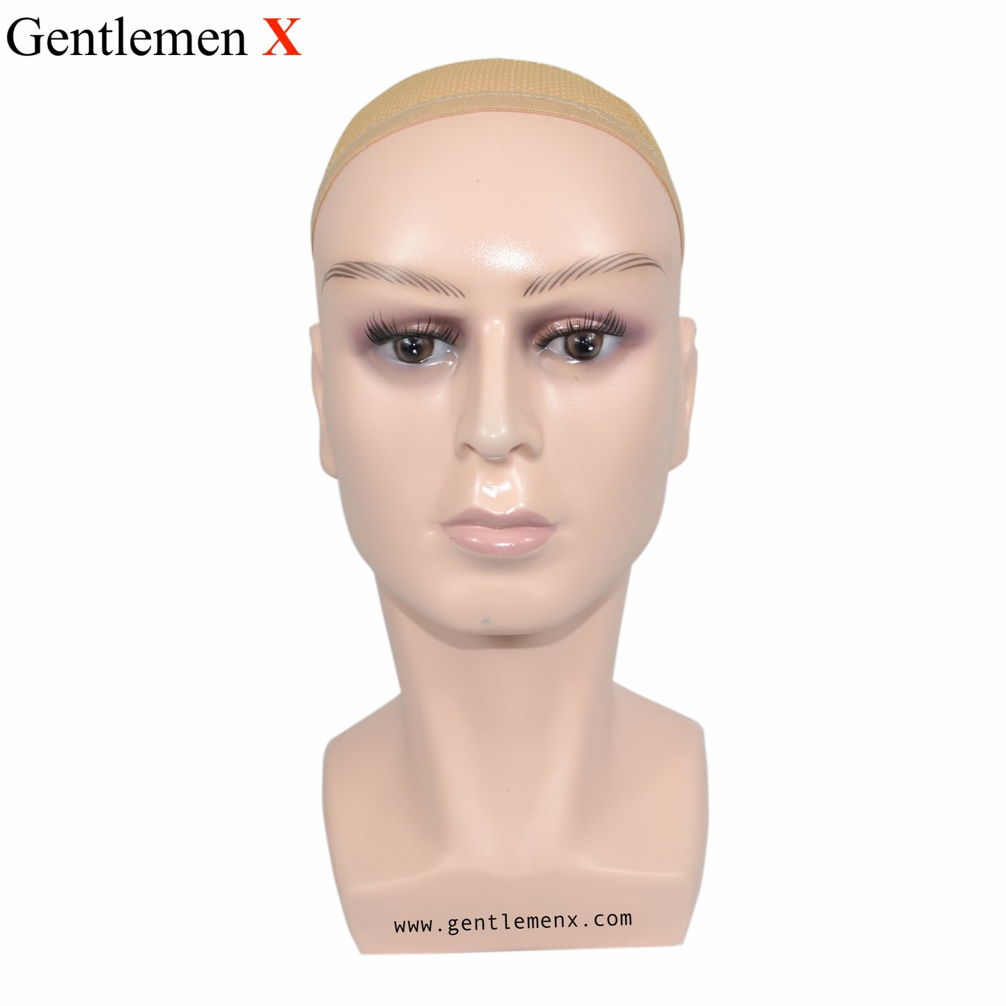 Male Short Mannequin Plastic Head for wigs for head Glasses Skin Color 1pcs