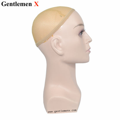 Male Short Mannequin Plastic Head for wigs for head Glasses Skin Color 1pcs