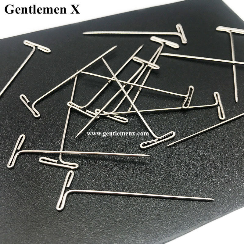 50Pcs/Box T-PINS (50mm) For Wig On Foam Head Style T Pin Needle for Mannequin Head.