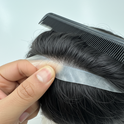 Gentlemen X Australia Men's Toupee 100% Human Men's Hair System invisible Front line AMP