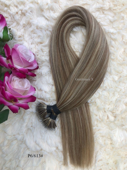 Nano Tip Arnomeda Premium Quality 24”-26'' 100% Remy Human Hair Extension 100pcs 100g