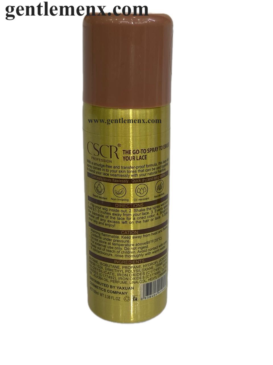 Professional CSCR Lace Tint Spray  Quick Dry, Sweat-Proof & No Residue 100ml