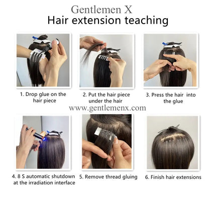 V-Light Technology Hair Extension Set/Kit Hair Piece v light hair extension machine.