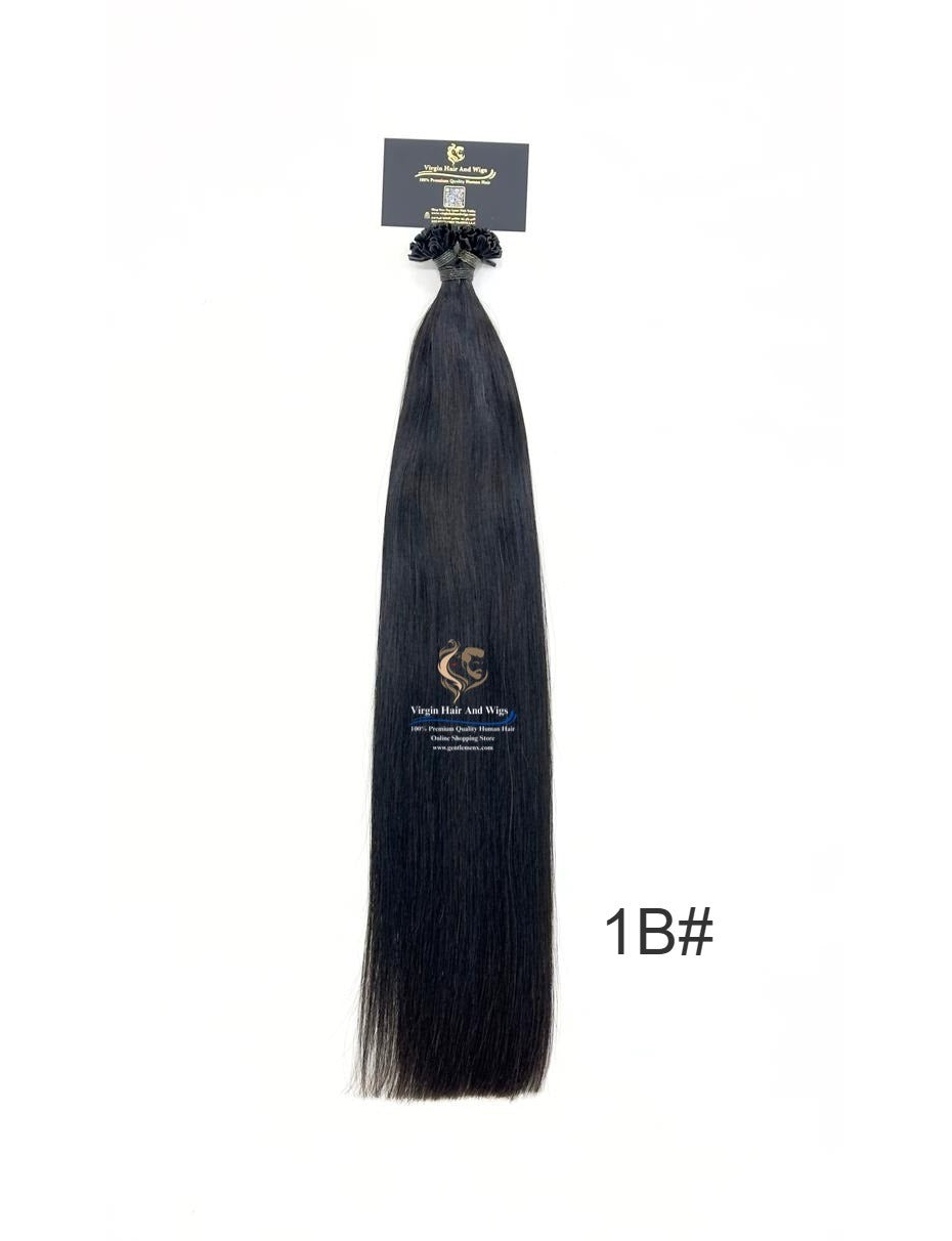 Arnomeda Extensiones de Cabello Humano 100% Remy de Punta de Uña/Punta en U, Calidad Premium, 20-22'', 100 unidades, 100g