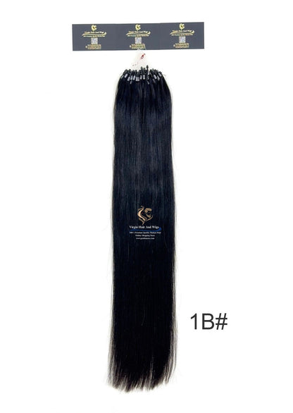Arnomeda Micro Loop Ring Human Hair Extension  24”-26'' Premium Quality 100% 100pcs 100g