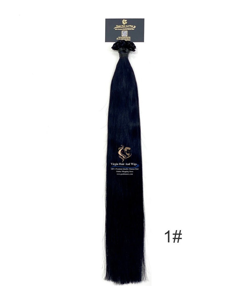 Arnomeda Extensiones de Cabello Humano 100% Remy de Punta de Uña/Punta en U, Calidad Premium, 20-22'', 100 unidades, 100g