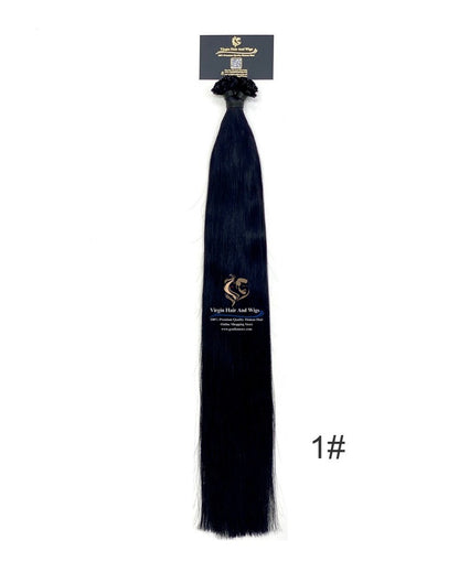 Arnomeda Extensiones de Cabello Humano 100% Remy de Punta de Uña/Punta en U, Calidad Premium, 20-22'', 100 unidades, 100g