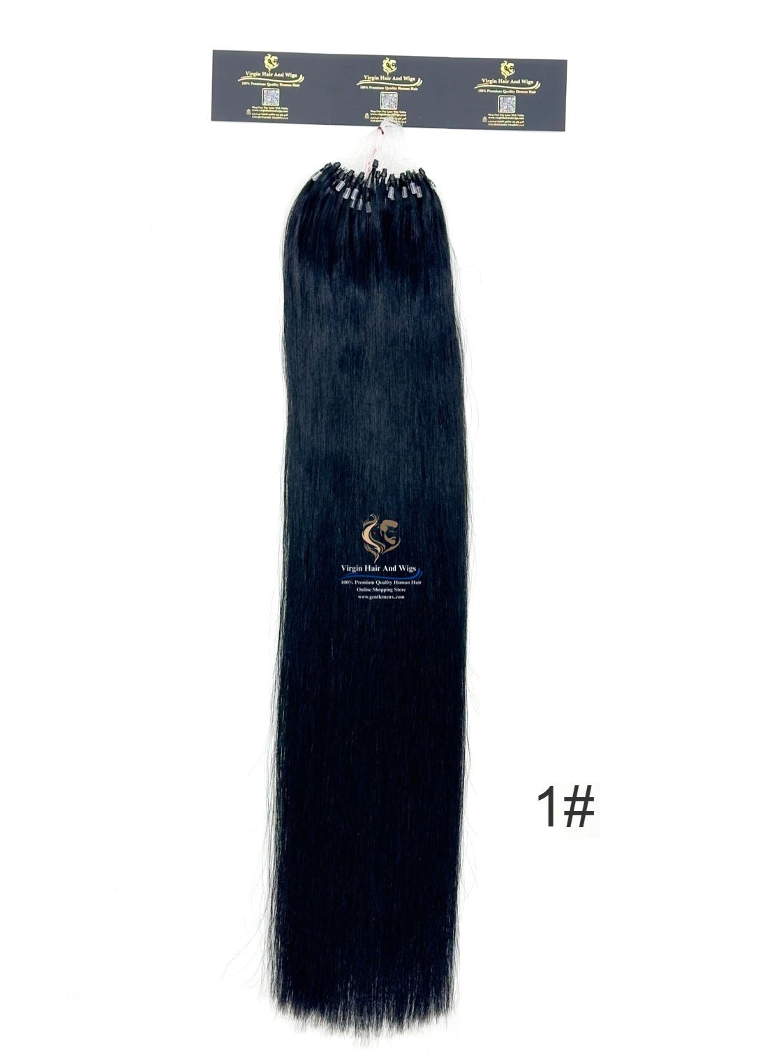 Arnomeda Micro Loop Ring Human Hair Extension  24”-26'' Premium Quality 100% 100pcs 100g