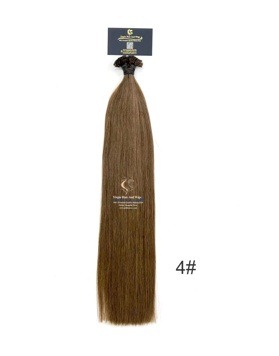 Arnomeda Extensiones de Cabello Humano 100% Remy de Punta de Uña/Punta en U, Calidad Premium, 20-22'', 100 unidades, 100g
