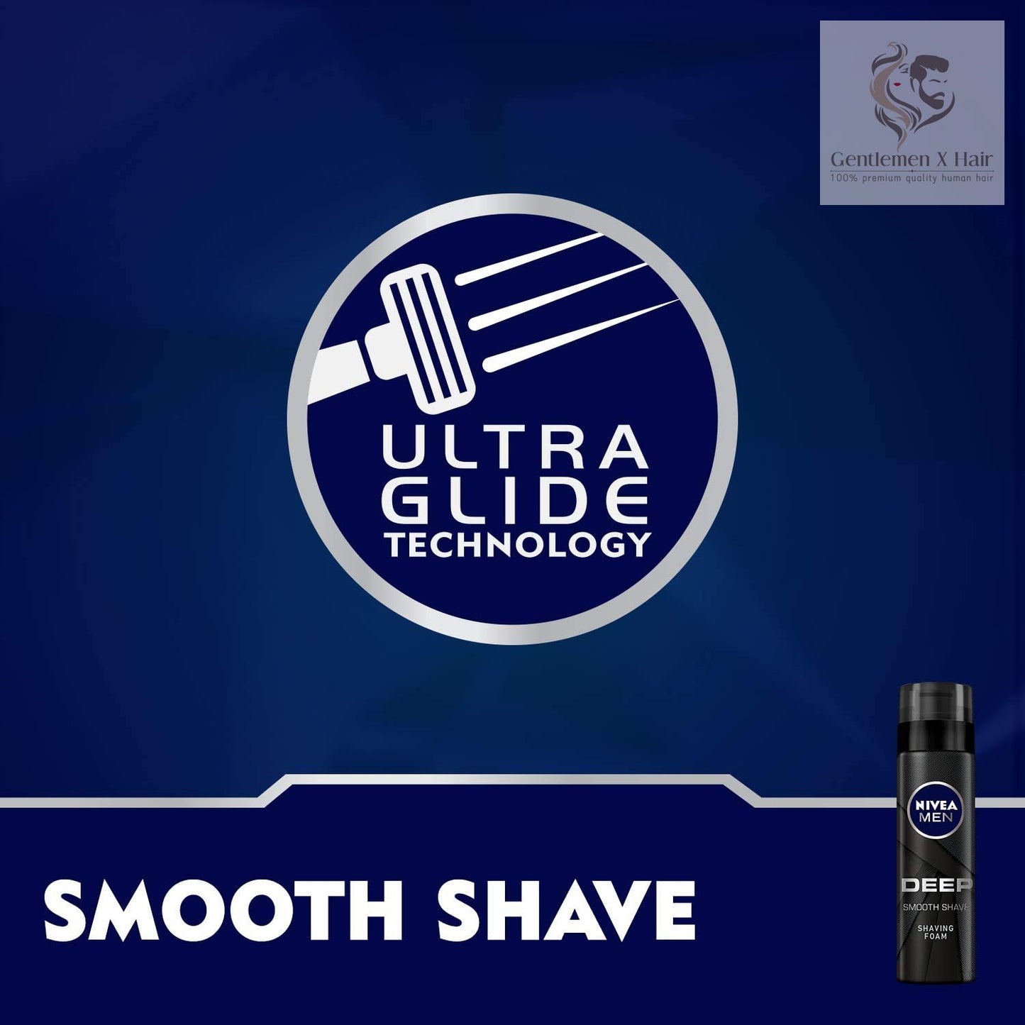 Nivea Men Shaving Foam, Deep Smooth Shave Antibacterial Black Carbon, 200Ml