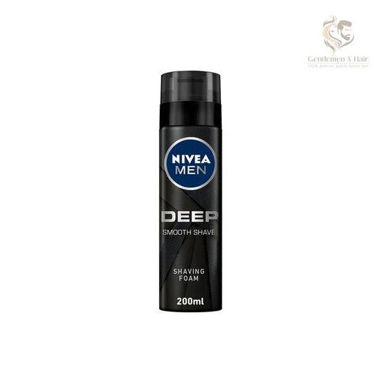 Nivea Men Shaving Foam, Deep Smooth Shave Antibacterial Black Carbon, 200Ml